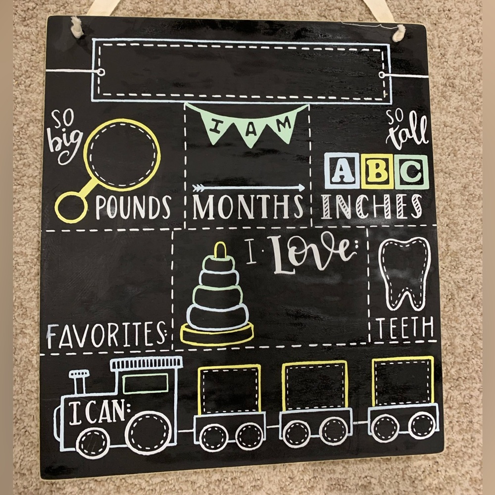 Chalkboard Milestone Sign